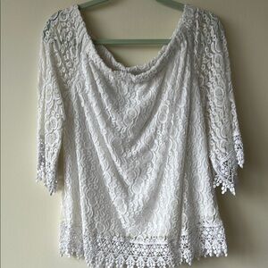Elegant White Lace Blouse
